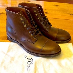 Unworn J.Crew Ludlow handmade leather boots, size 9.5 US